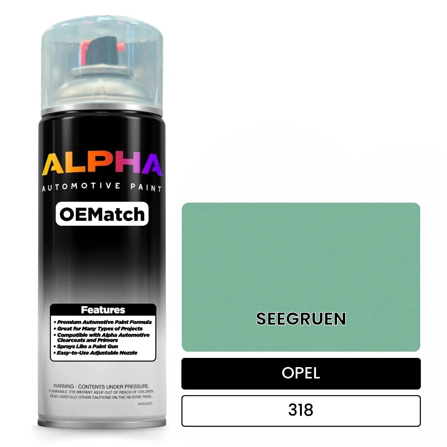 OPEL SEEGRUEN 318 OEMatch Spraycan