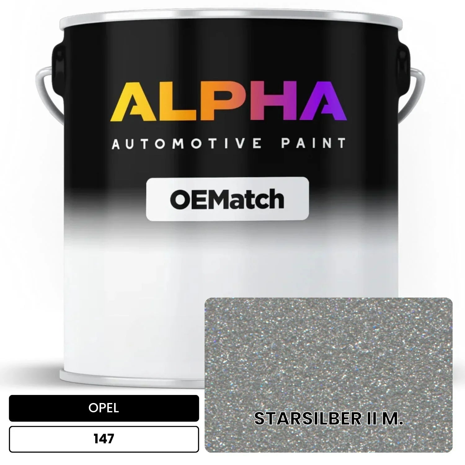 OPEL STARSILBER II M. 147 OEMatch Basecoat