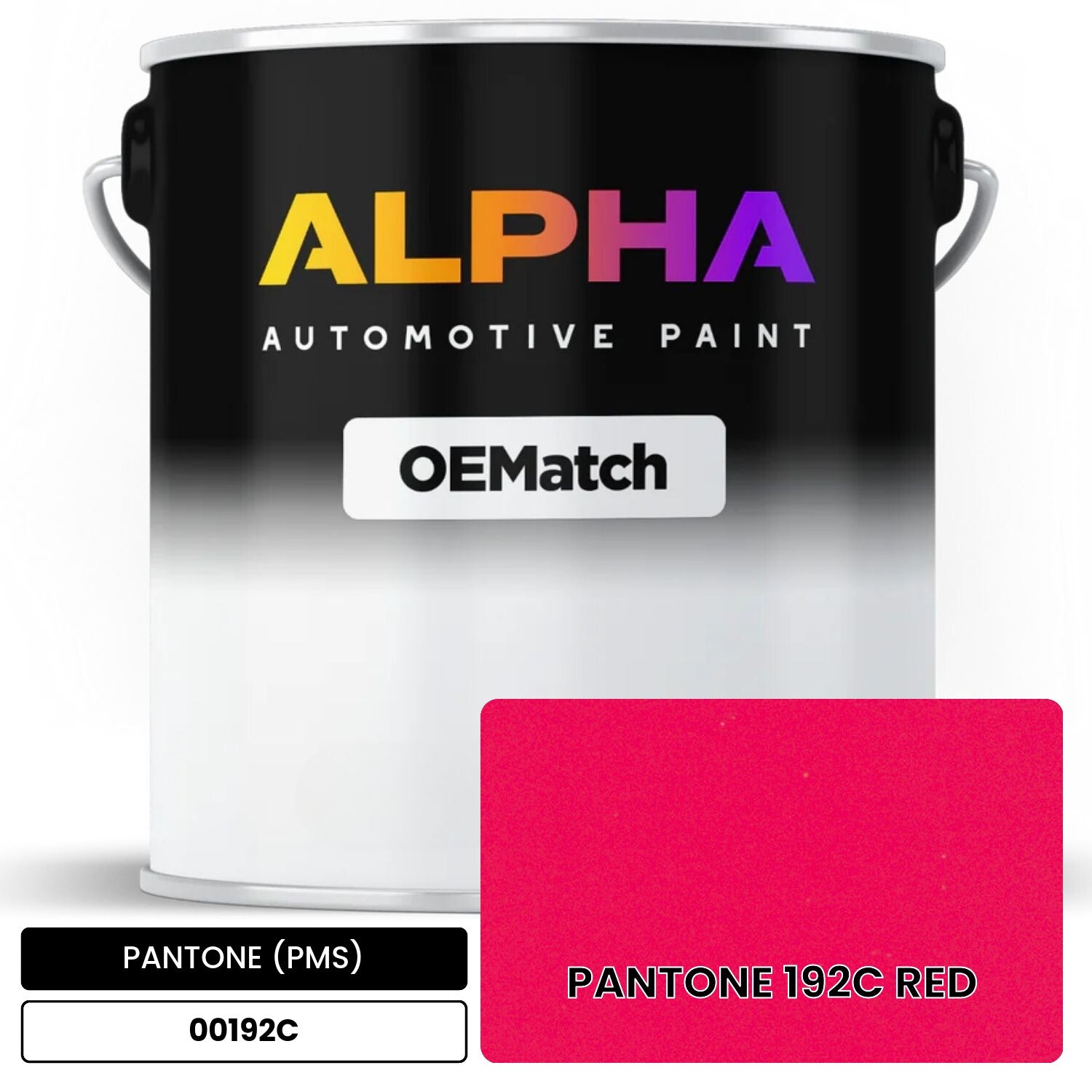 PANTONE (PMS) PANTONE 192C RED 00192C OEMatch Basecoat