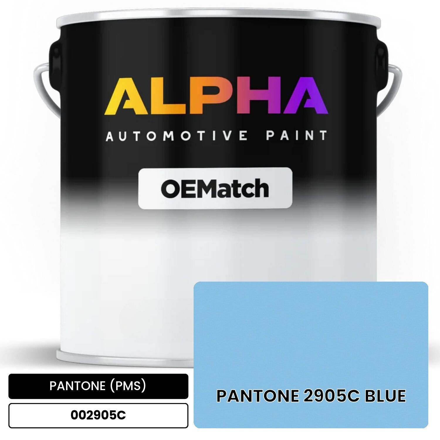 PANTONE (PMS) PANTONE 2905C BLUE 002905C OEMatch Basecoat