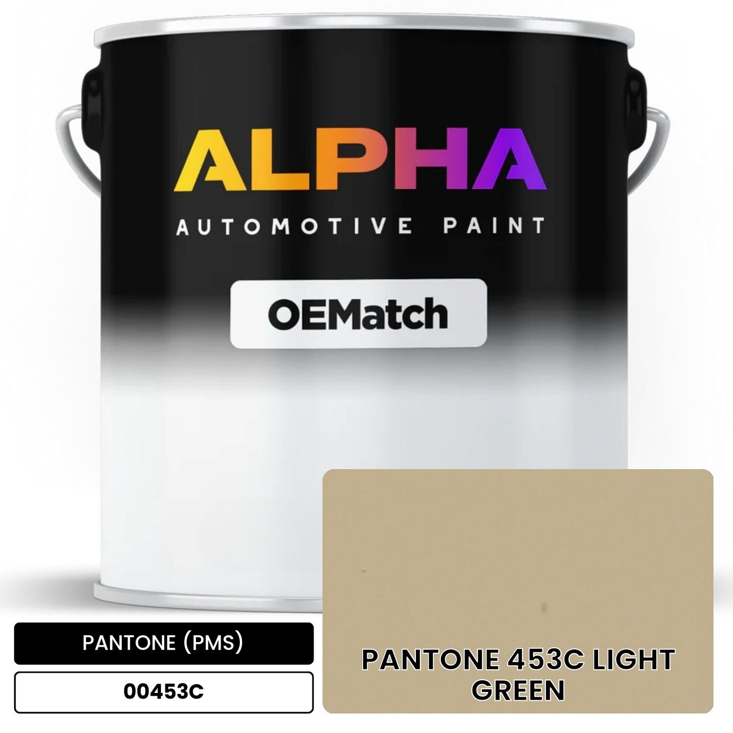 PANTONE (PMS) PANTONE 453C LIGHT GREEN 00453C OEMatch Basecoat