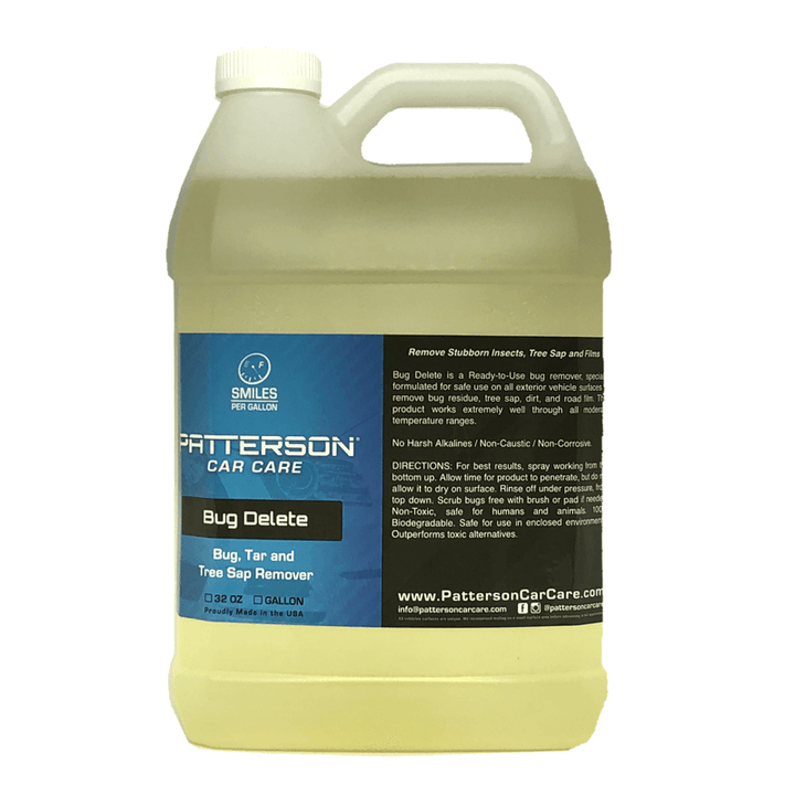 Patterson Car Care Bug Delete - Bug, Tar, & Tree Sap Remover 1 Gallon - The Spray Source - Patterson Car Care