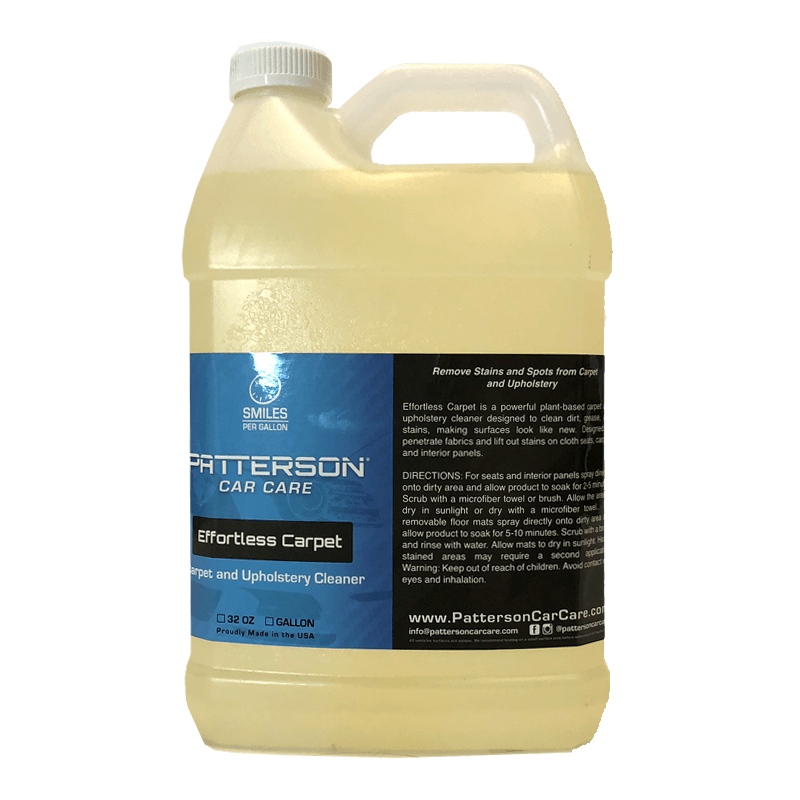 Patterson Car Care Effortless Carpet - Upholstery & Carpet Cleaner 1 Gallon - The Spray Source - Patterson Car Care