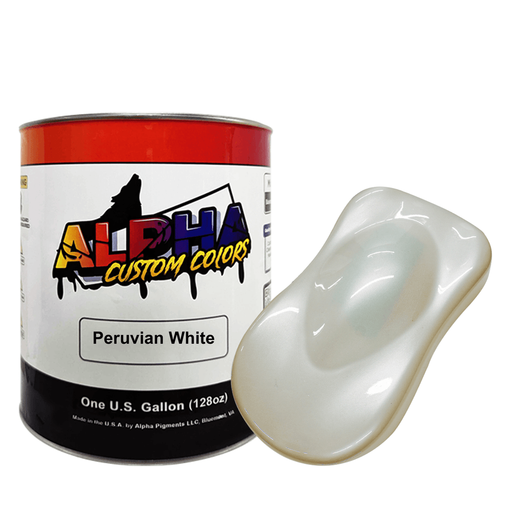 Peruvian White Paint Basecoat Midcoat - The Spray Source - Alpha Pigments
