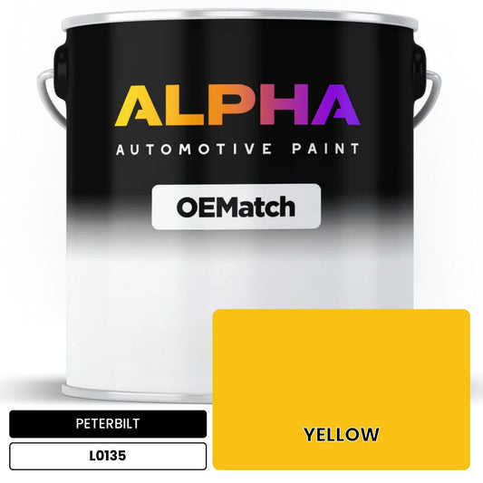 PETERBILT YELLOW L0135 OEMatch Basecoat