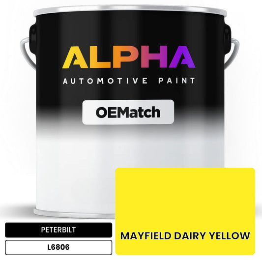 PETERBILT MAYFIELD DAIRY YELLOW L6806 OEMatch Basecoat