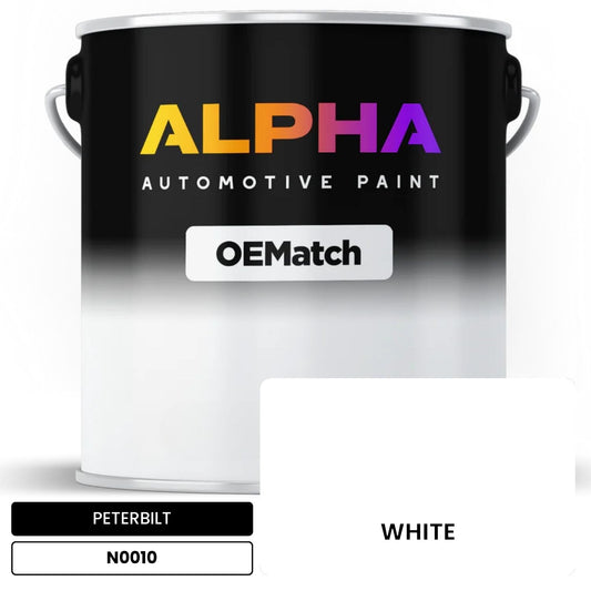 PETERBILT WHITE N0010 OEMatch Basecoat