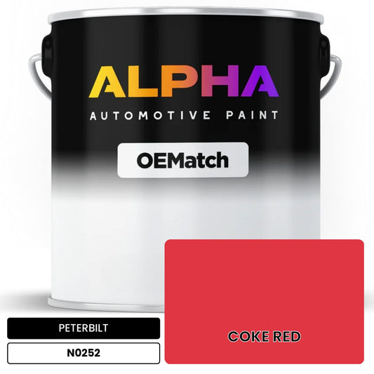 PETERBILT COKE RED N0252 OEMatch Basecoat