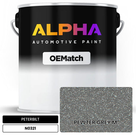 PETERBILT PEWTER GREY M. N0321 OEMatch Basecoat