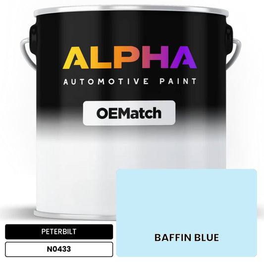 PETERBILT BAFFIN BLUE N0433 OEMatch Basecoat