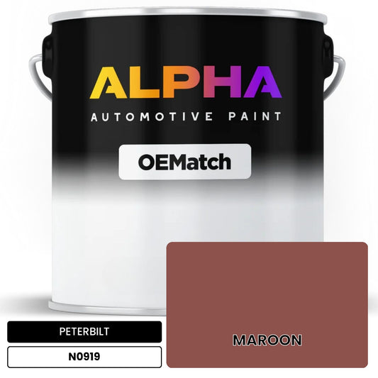 PETERBILT MAROON N0919 OEMatch Basecoat