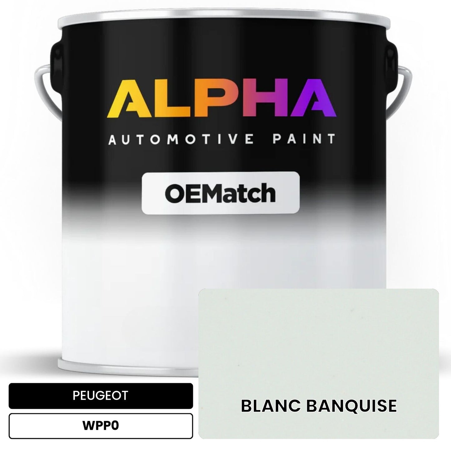 PEUGEOT BLANC BANQUISE WPP0 OEMatch Basecoat
