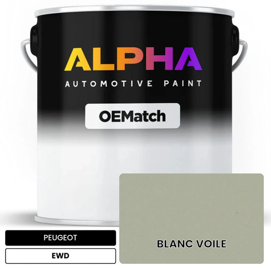 PEUGEOT BLANC VOILE EWD OEMatch Basecoat