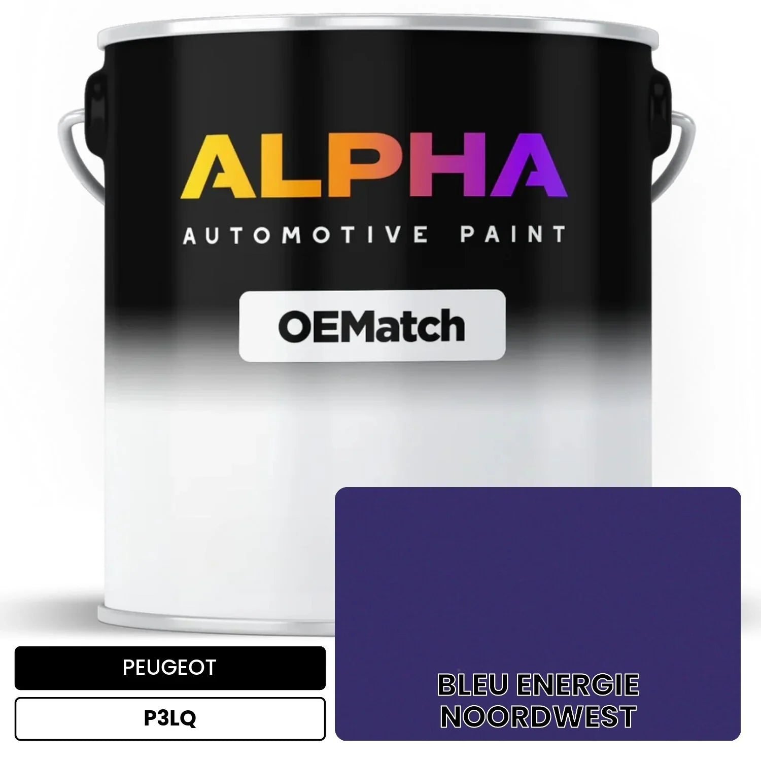 PEUGEOT BLEU ENERGIE NOORDWEST P3LQ OEMatch Basecoat