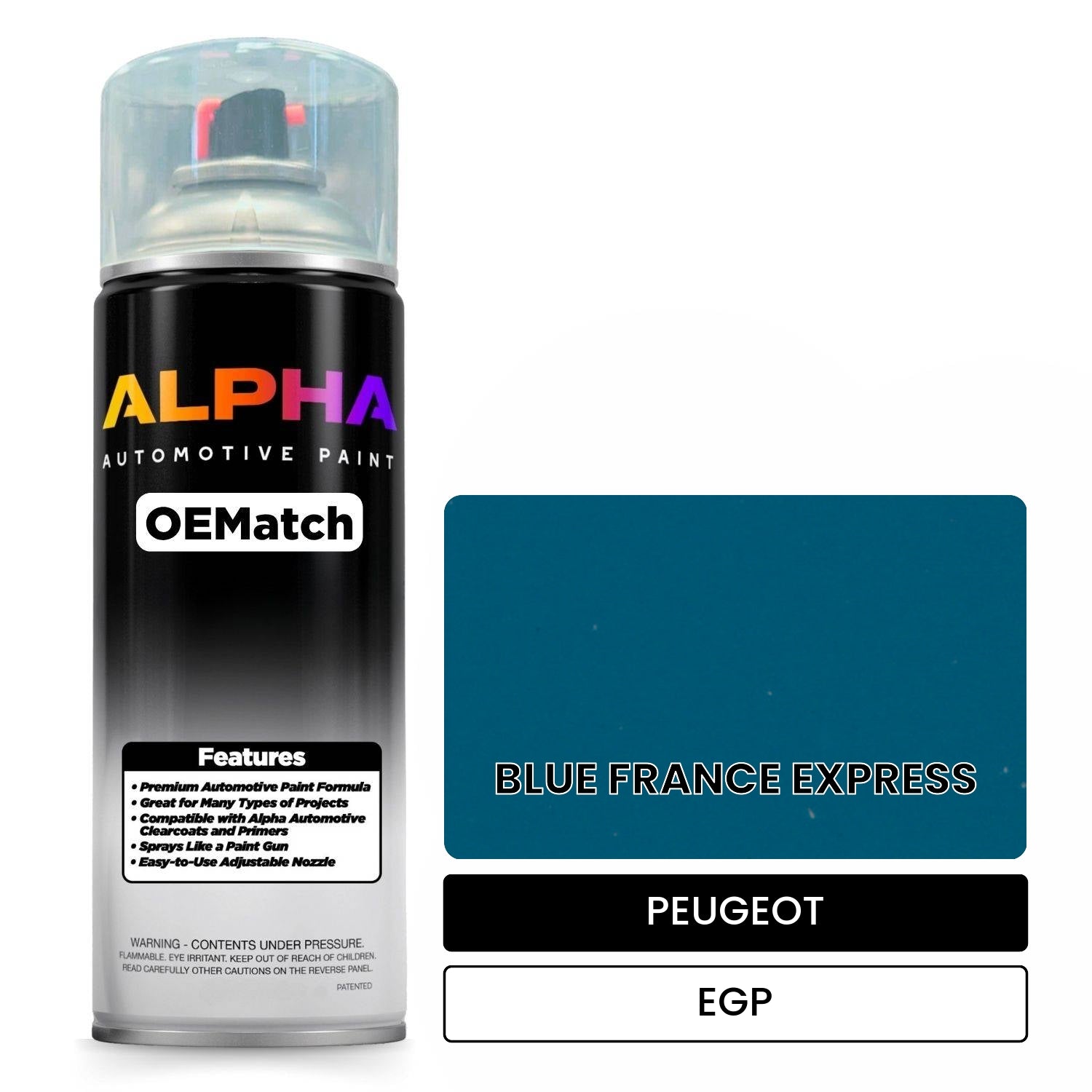 PEUGEOT BLUE FRANCE EXPRESS EGP OEMatch Spraycan