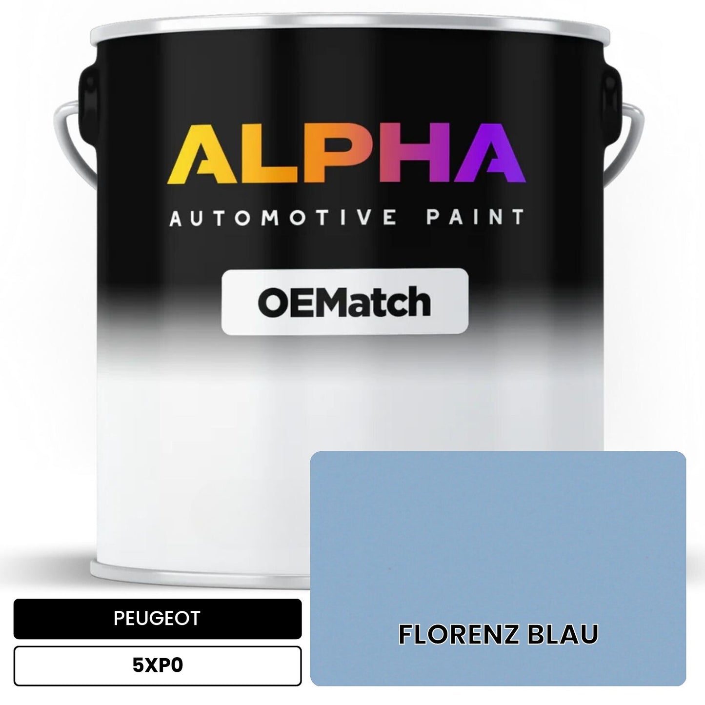 PEUGEOT FLORENZ BLAU 5XP0 OEMatch Basecoat