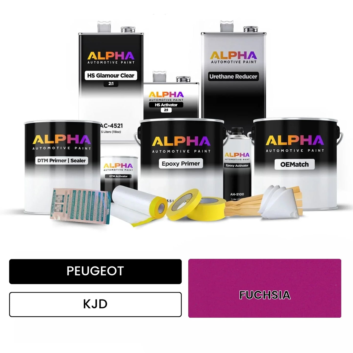 PEUGEOT FUCHSIA KJD OEMatch Vehicle Paint Kit