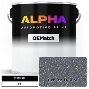 PEUGEOT GRIS ARTENSE M. F4 | OEMatch Automotive Basecoat