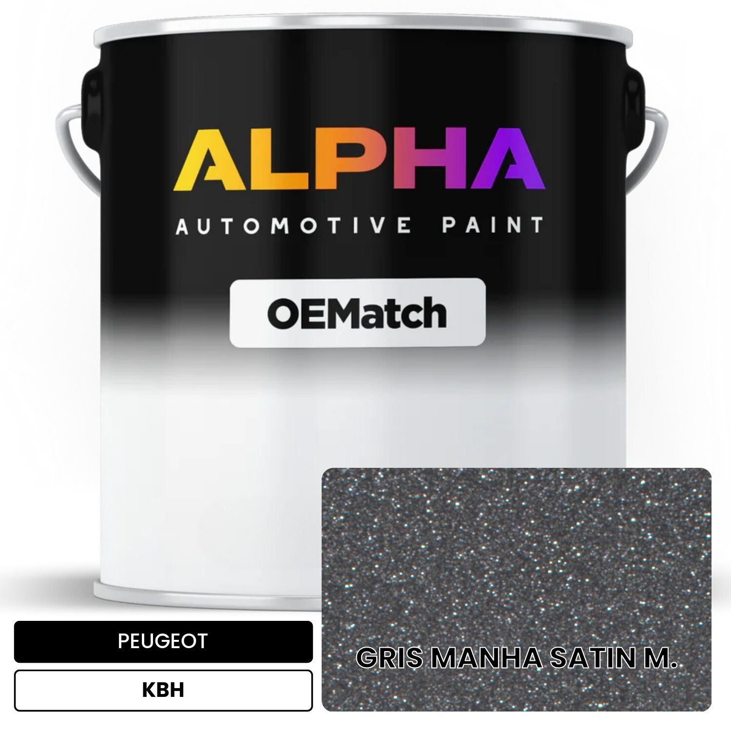 PEUGEOT GRIS MANHA SATIN M. KBH OEMatch Basecoat