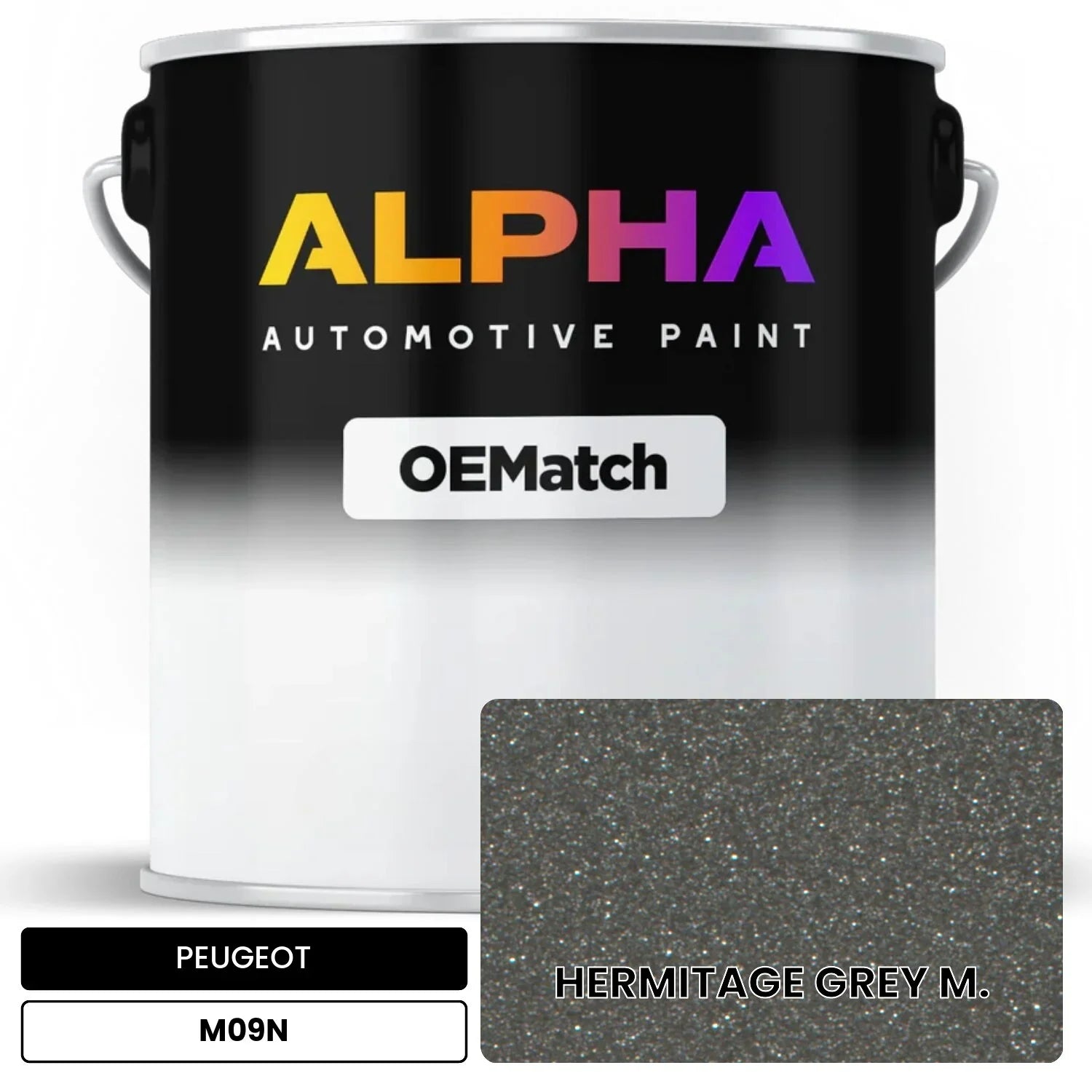 PEUGEOT HERMITAGE GREY M. M09N OEMatch Basecoat