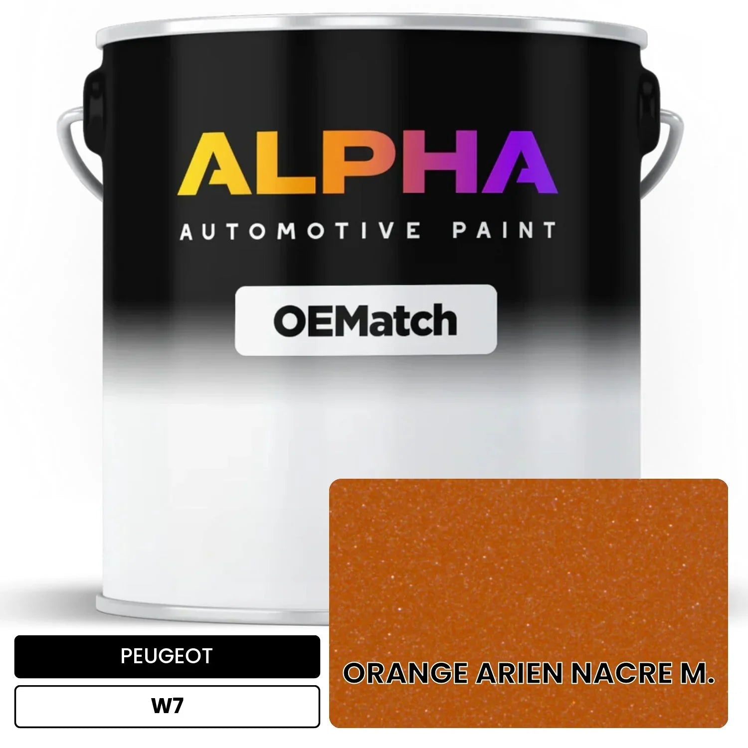 PEUGEOT ORANGE ARIEN NACRE M. W7 OEMatch Basecoat