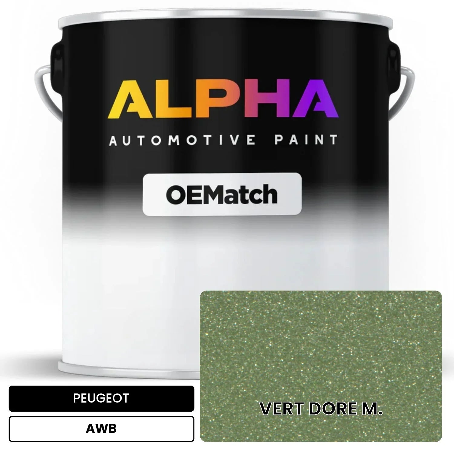 PEUGEOT VERT DORE M. AWB OEMatch Basecoat