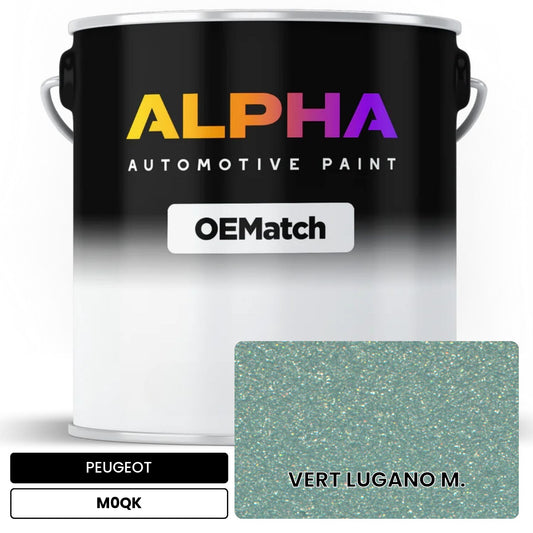 PEUGEOT VERT LUGANO M. M0QK OEMatch Basecoat
