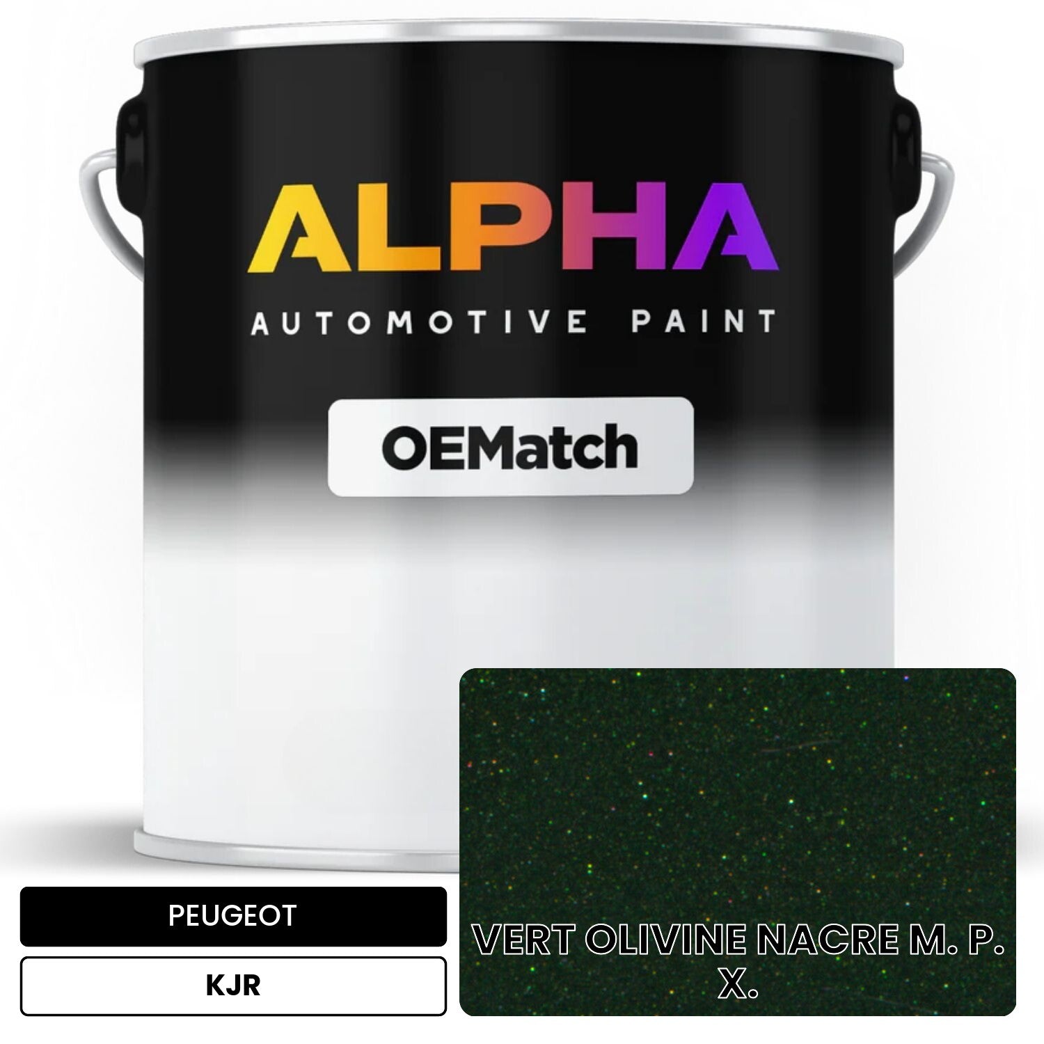 PEUGEOT VERT OLIVINE NACRE M. P. X. KJR OEMatch Basecoat