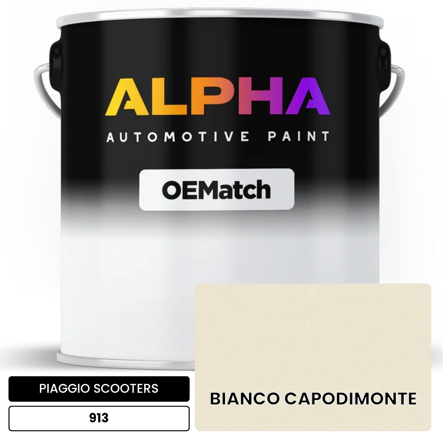 PIAGGIO SCOOTERS BIANCO CAPODIMONTE 913 OEMatch Basecoat