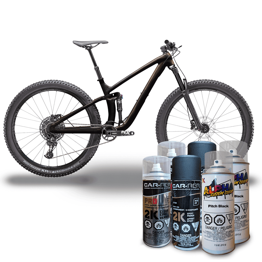 Pitch Black Bike Paint Kit - The Spray Source - Alpha Pigments