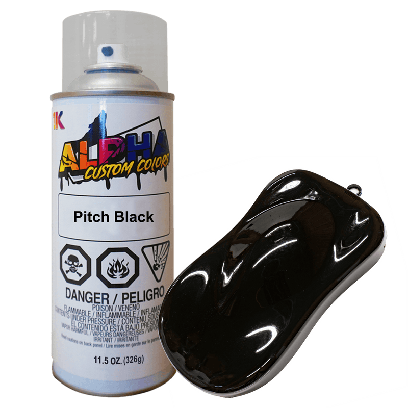 Pitch Black Spray Can Midcoat - The Spray Source - Alpha Pigments
