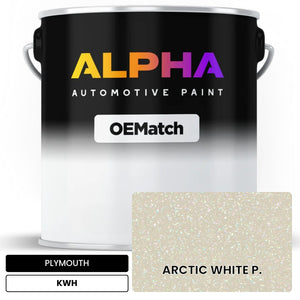 PLYMOUTH ARCTIC WHITE P. KWH | OEMatch Automotive Basecoat
