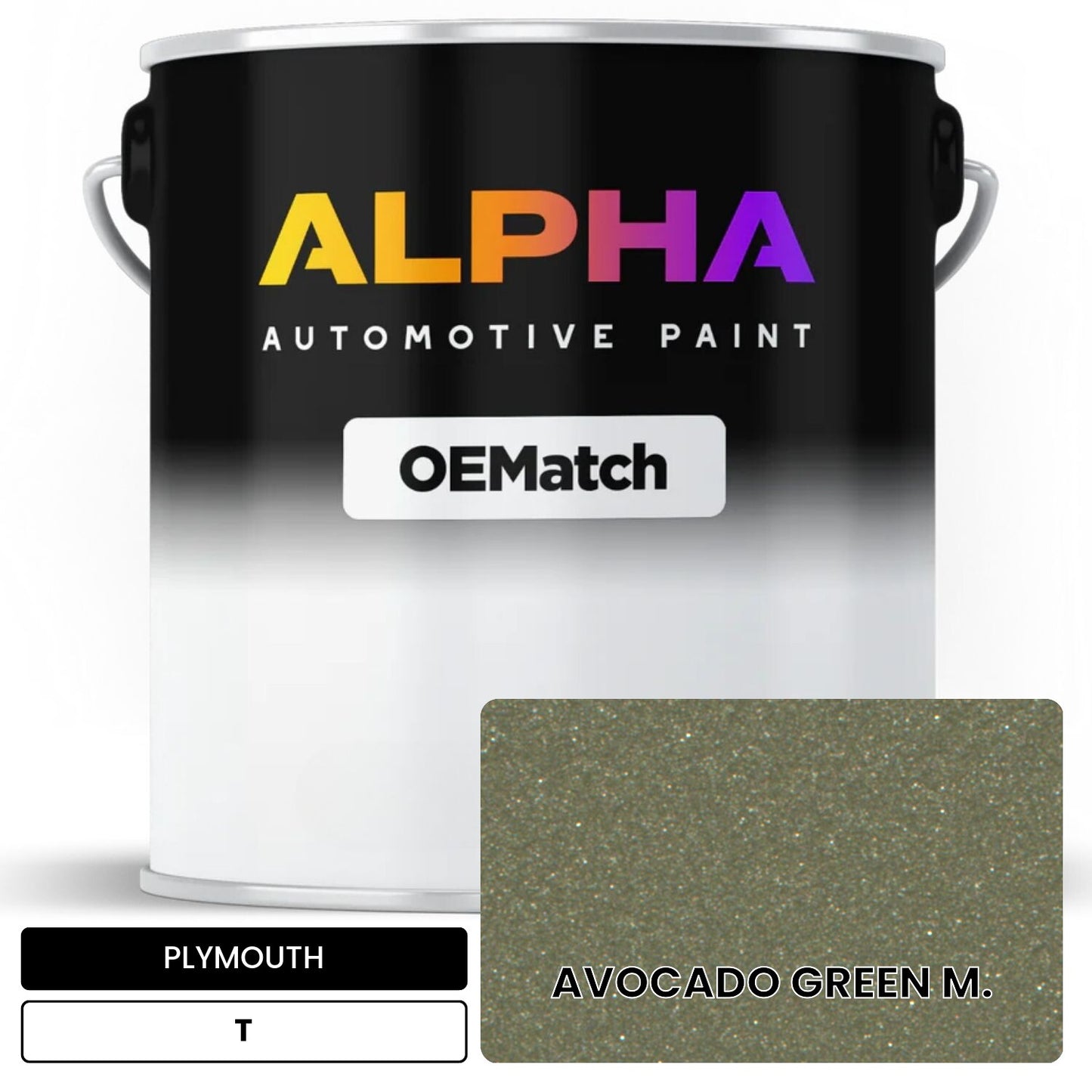 PLYMOUTH AVOCADO GREEN M. T OEMatch Basecoat