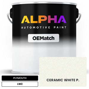 PLYMOUTH CERAMIC WHITE P. LW2 | OEMatch Automotive Basecoat