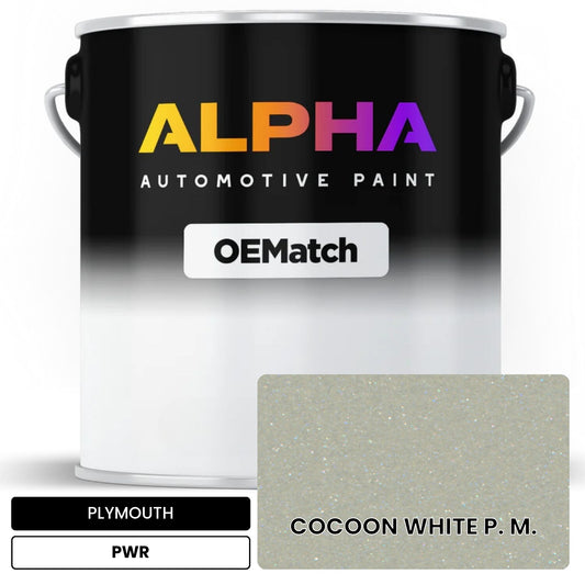 PLYMOUTH COCOON WHITE P. M. PWR OEMatch Basecoat