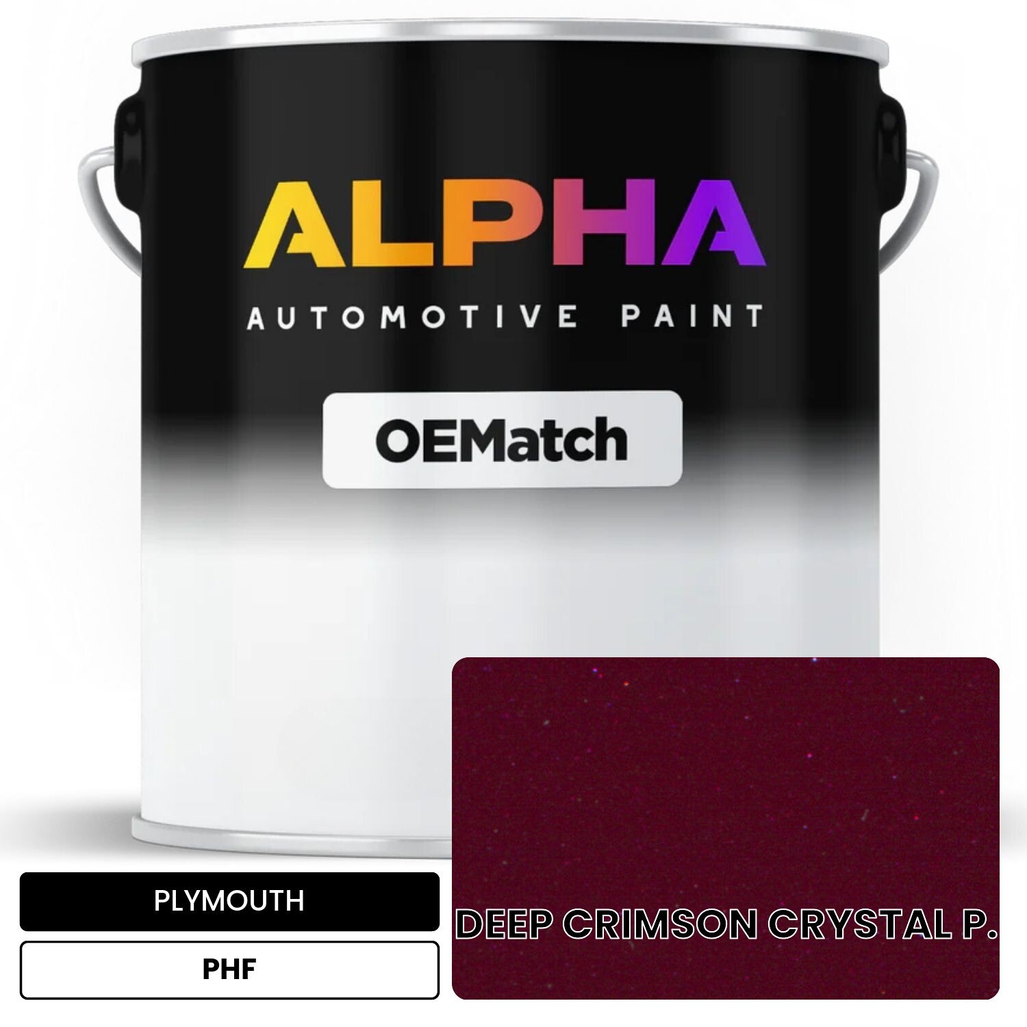PLYMOUTH DEEP CRIMSON CRYSTAL P. PHF OEMatch Basecoat