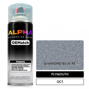 PLYMOUTH DIAMOND BLUE M. QC1 | OEMatch Automotive Spraycan