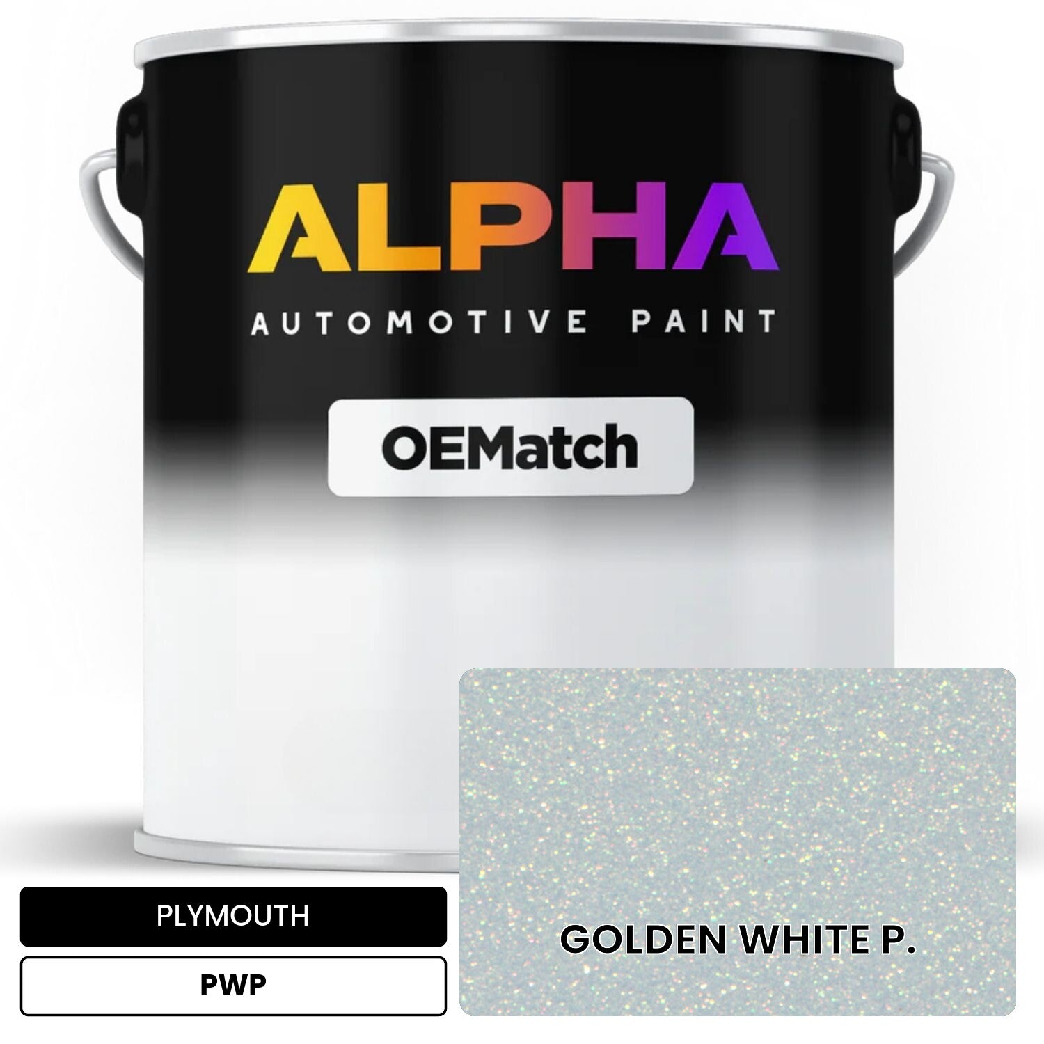 PLYMOUTH GOLDEN WHITE P. PWP OEMatch Basecoat