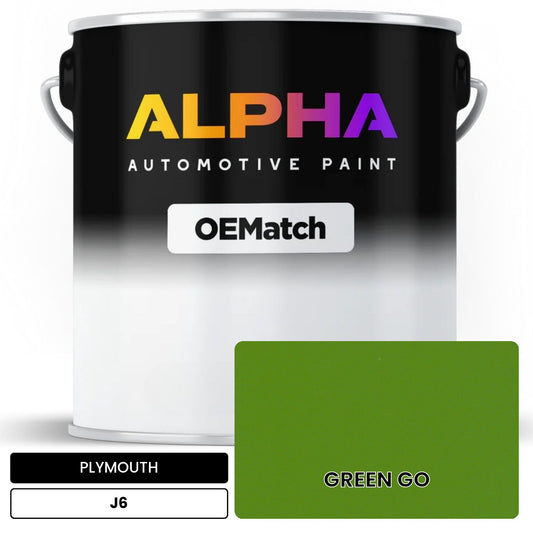 PLYMOUTH GREEN GO J6 OEMatch Basecoat