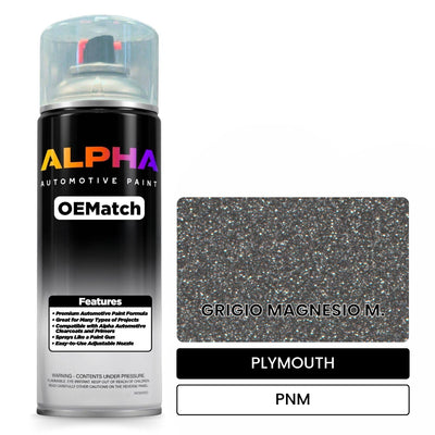 PLYMOUTH GRIGIO MAGNESIO M. PNM | OEMatch Automotive Spraycan