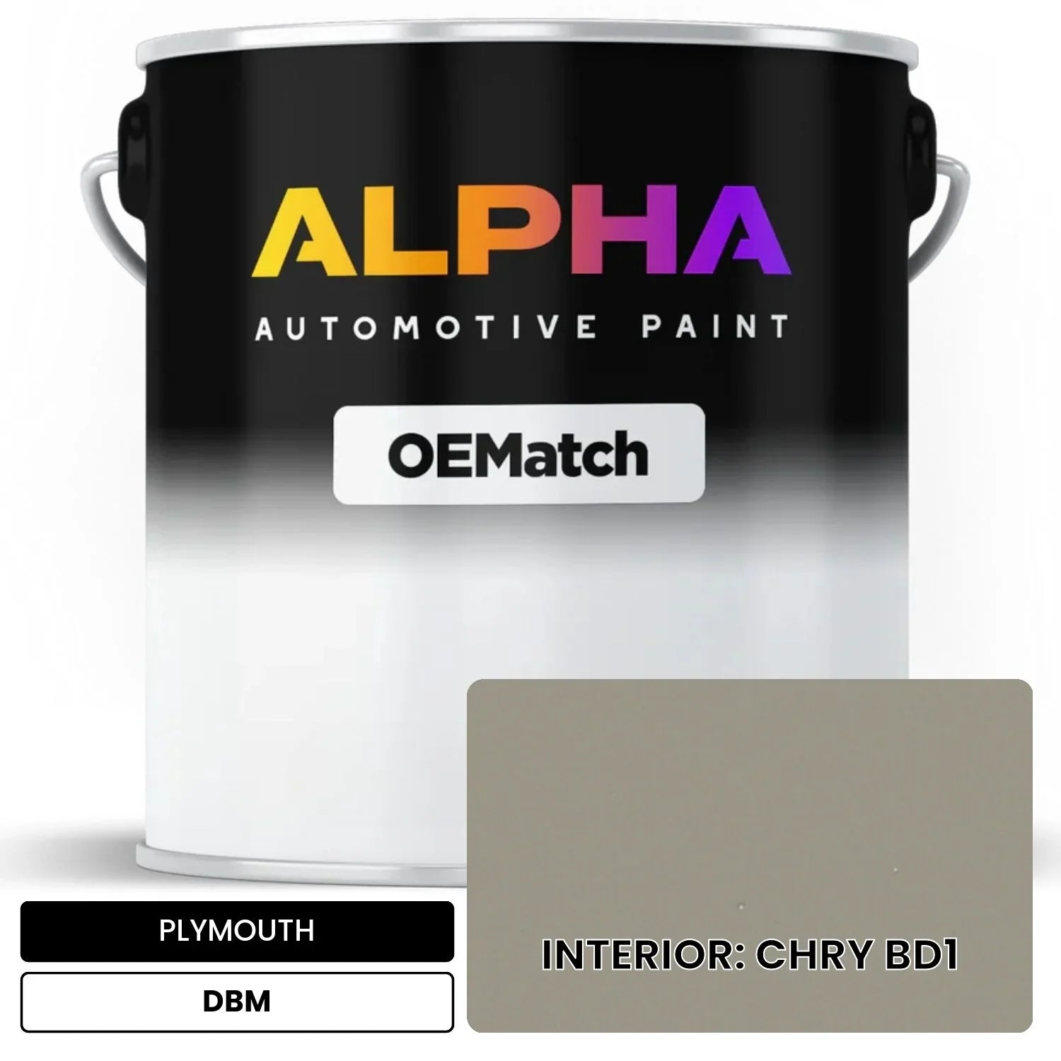 PLYMOUTH INTERIOR: CHRY BD1 DBM OEMatch Basecoat