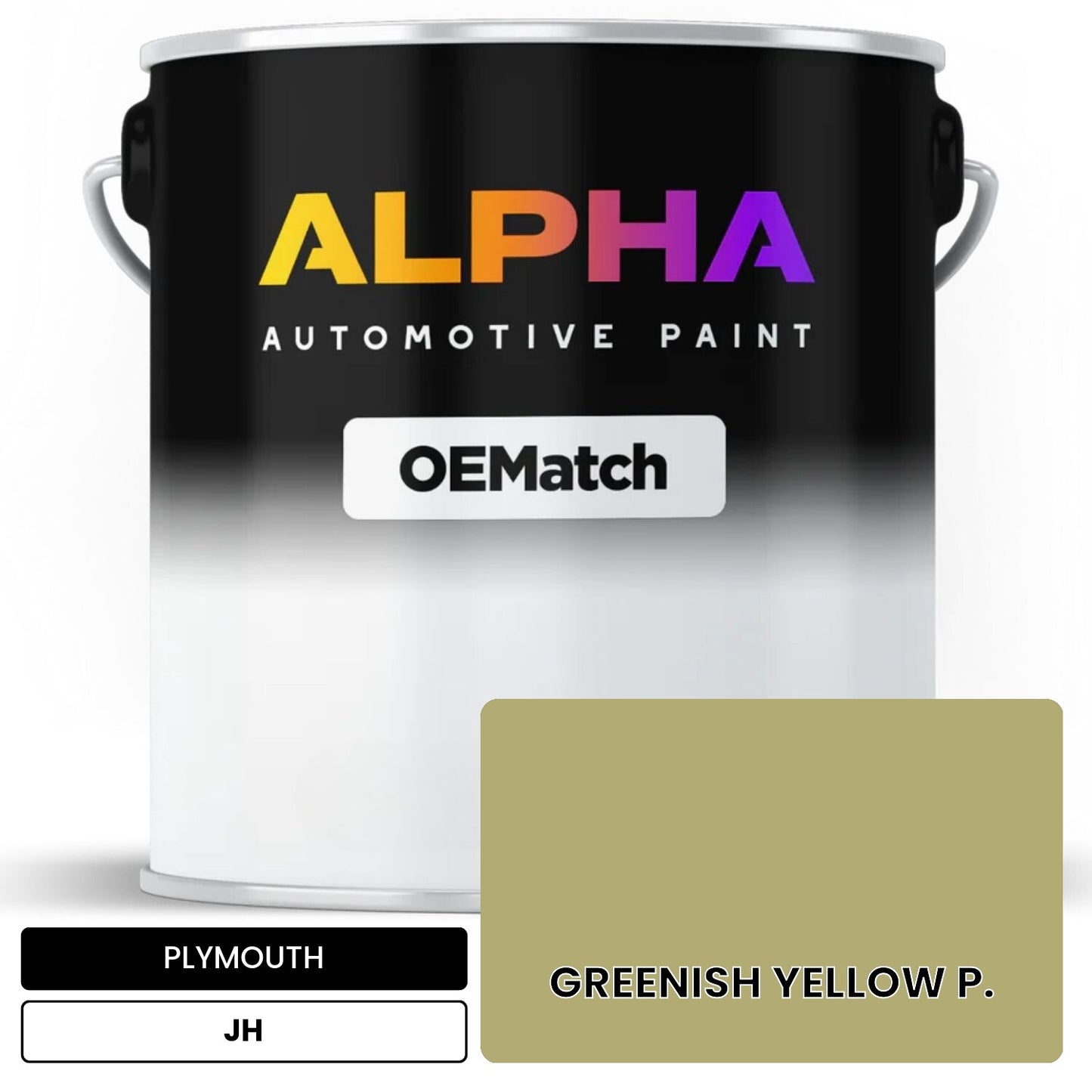 PLYMOUTH GREENISH YELLOW P. JH OEMatch Basecoat