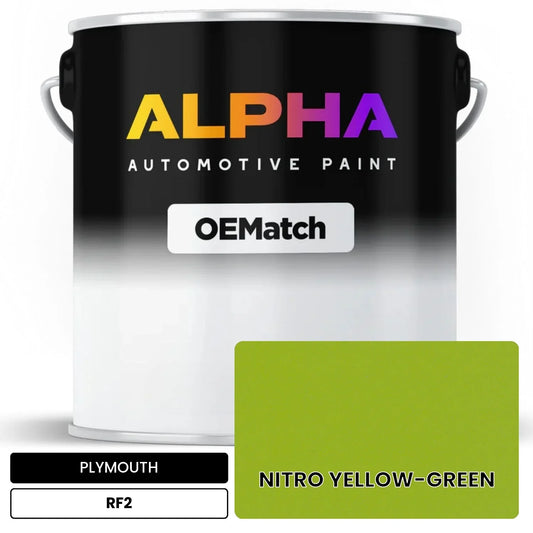 PLYMOUTH NITRO YELLOW-GREEN RF2 OEMatch Basecoat
