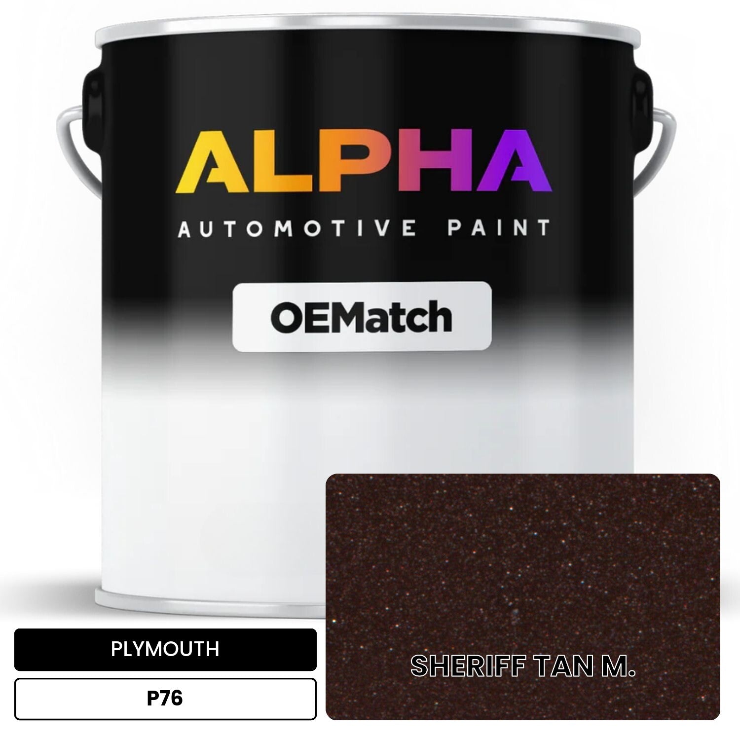 PLYMOUTH SHERIFF TAN M. P76 OEMatch Basecoat