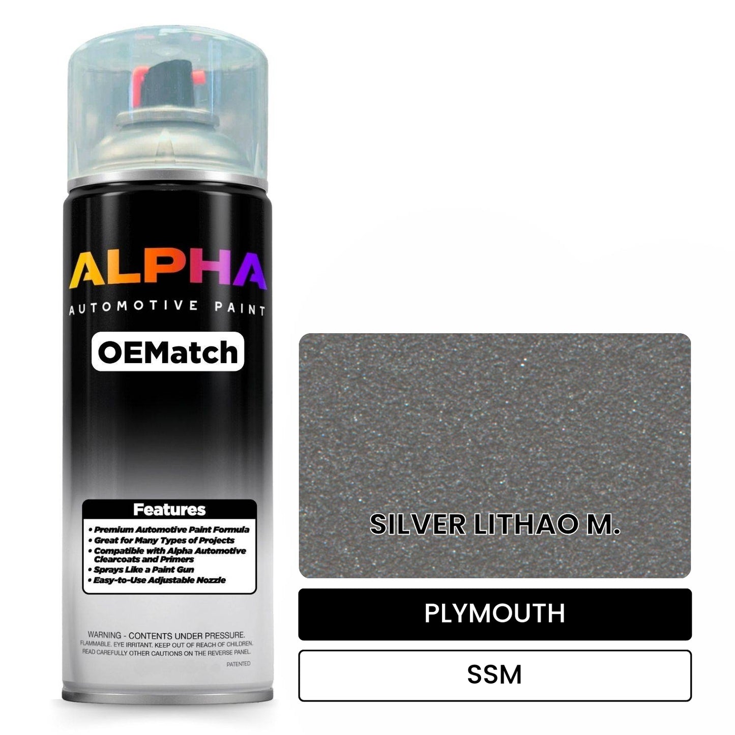 PLYMOUTH SILVER LITHAO M. SSM OEMatch Spraycan