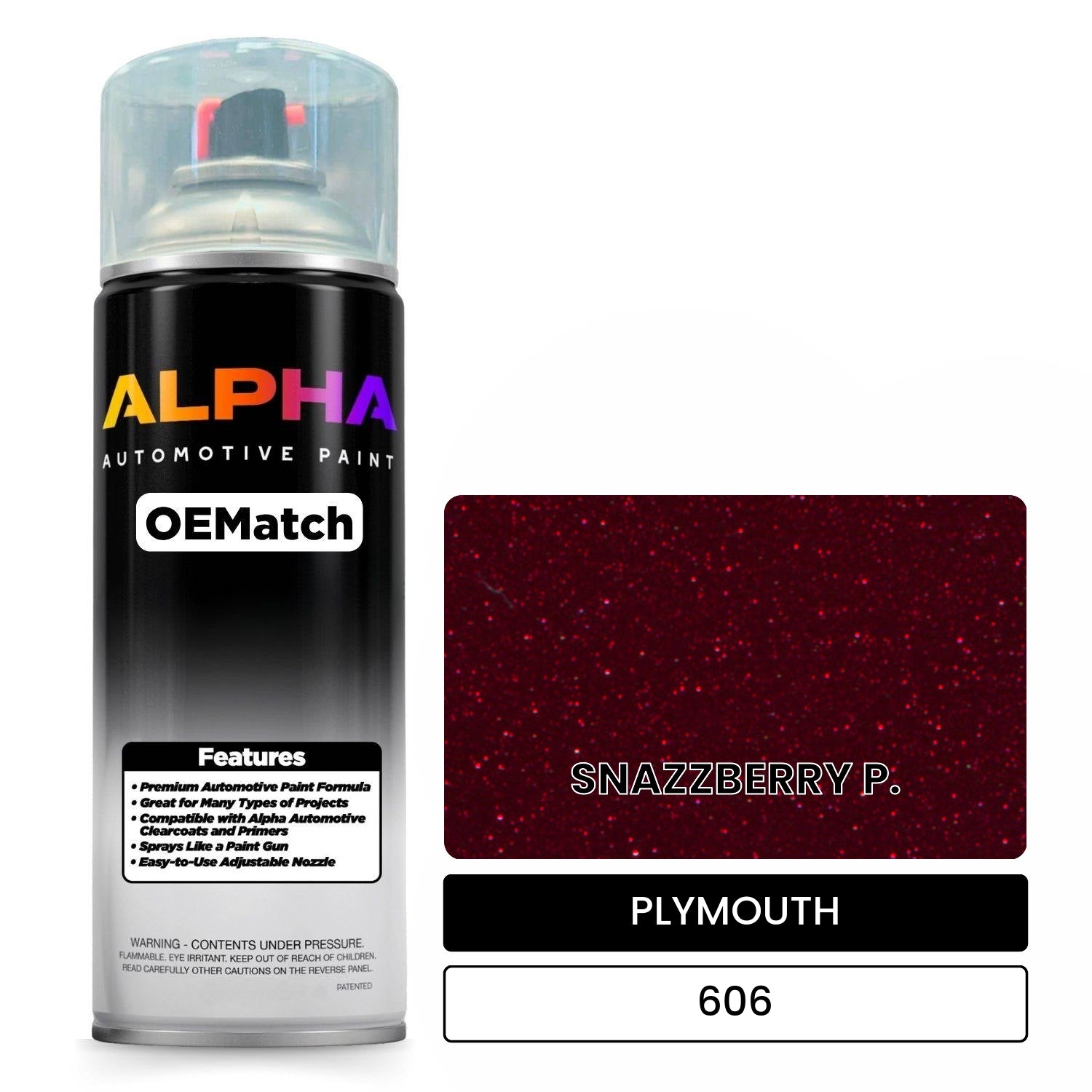 PLYMOUTH SNAZZBERRY P. 606 OEMatch Spraycan