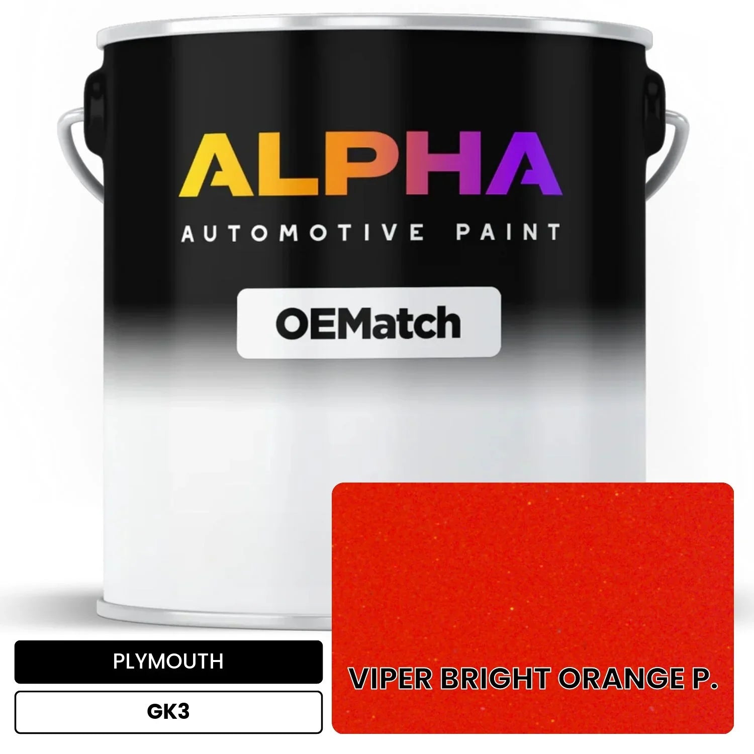 PLYMOUTH VIPER BRIGHT ORANGE P. GK3 OEMatch Basecoat