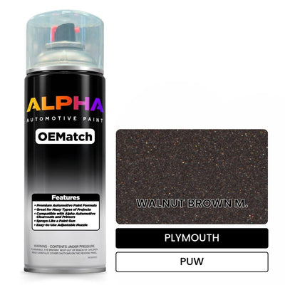 PLYMOUTH WALNUT BROWN M. PUW | OEMatch Automotive Spraycan
