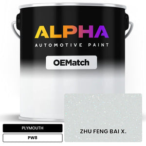 PLYMOUTH ZHU FENG BAI X. PW8 | OEMatch Automotive Basecoat