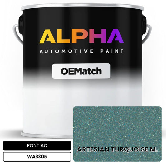 PONTIAC ARTESIAN TURQUOISE M. WA3305 OEMatch Basecoat